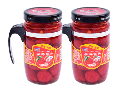 齐家铺子草莓罐头608克