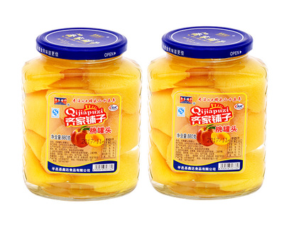 齐家铺子桃罐头880克1