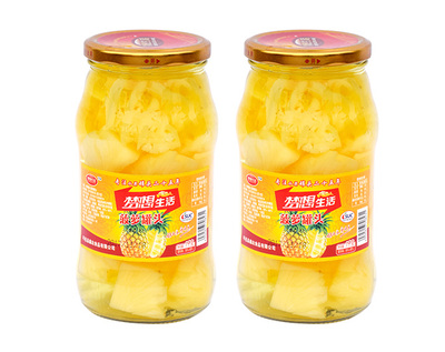 梦想生活菠萝罐头1千克