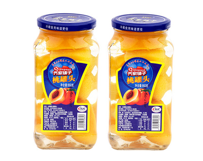 齐家铺子桃罐头880克